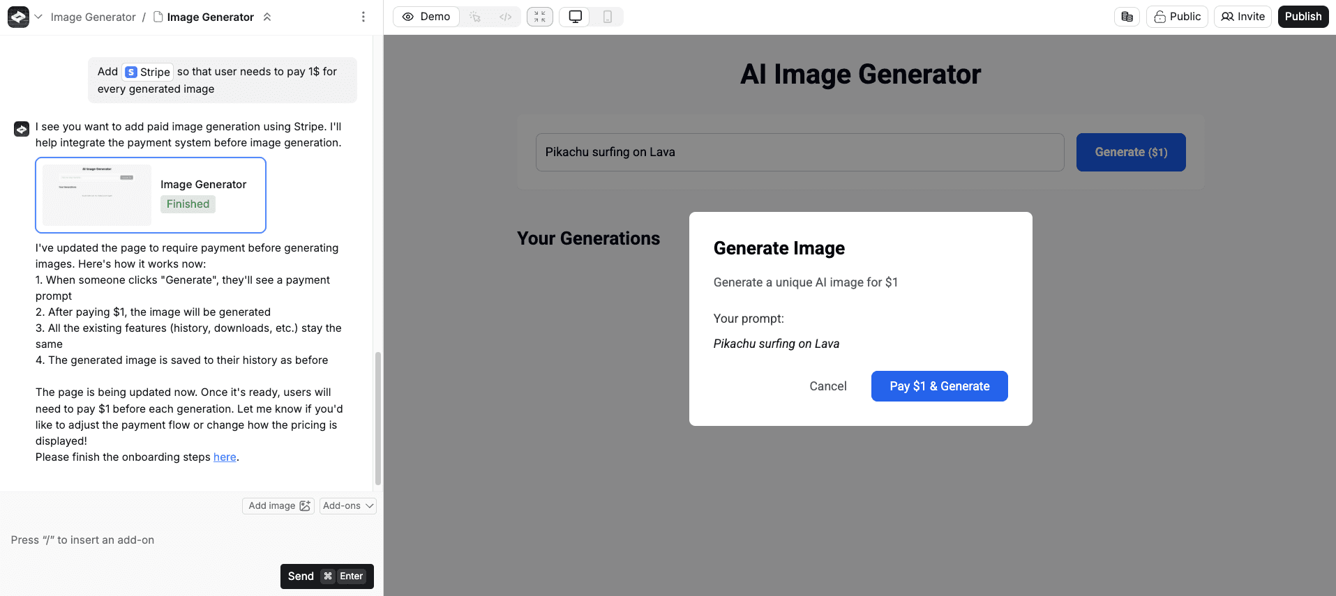 Final App with Stripe Integration